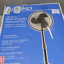 Lasko 2521 16 Inch 3-Speed Quiet Adjustable Tilting Wide-Area Oscillating Standing Pedestal Fan for Bedroom, Kitchen, Home, and Office, Black