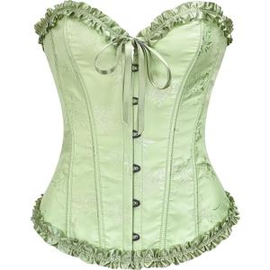 SZIVYSHI Corset Tops for Women, Bustier Shapewear Lingerie, Lace Waist Push Up Bodysuit, Small
