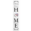 4.75FT Welcome Wooden Porch Sign, Front Door Standing Large Welcome Porch Sign with Hummingbird for Home Front Door Yard Season Party Decor Wall Yard Garage