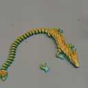 3D Printed Dragon Fidget Toys,12inch Flexible Dragon Toy 3D Printed Dragon Eggs with Dragon Inside,Easter Egg fillers,Easter Basket Stuffers,Easter Basket Essentials Fidget Toys (Rainbowmulti)