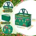 COTOPHER 16 Pack Christmas Gift Bags with Handles, Large Reusable Christmas Bags, Non-Woven Shopping Bag for Xmas Gifts Wrapping Holiday Party Supplies, 12.8"9.8"6.7"