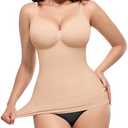 SHAPELLX Camisole Tops for Women Plus Size Shapewear Tummy Control Cami Body Shaper with Adjustable Strap Skin XXL
