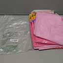 10Pcs Valentine's Day Plastic Tablecloths, 84 Inch Round Disposable Table Covers, Light Pink,Pink Red, for Wedding Engagement Shower Party Decorations