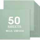 Sage Green Cardstock 50 sheets, 12 x 12 Cardstock Paper Bulk Construction Paper,230GSM Card Stock Printer Paper Scrapbooking Supplies for Diy Crafts Cricut Card Making