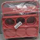 Kichvoe Foldable Drink Carrier with Handle for 6 Water Bottles 2 Liter Capacity Portable Bottle Cradle Cup Holder for Football Coaches Outdoor Sports and Picnics (Pink)