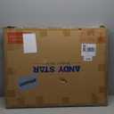 ANDY STAR Matte Black Bathroom Mirror, 22x30'' Scalloped Mirror for Bathroom, Unique Rectangle Bathroom Mirror in Premium Stainless Steel Frame, Deep 1", Ideal for Limited Space