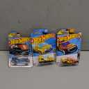 Pack Of 3 Hot Wheels Cars (Lolux, Baja Bison, Rapid pulse)