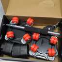 Furniture Movers with 8 Wheels  All New Double-Wheel Design, Full Carbon Steel Heavy Duty Dolly with Lifter, Supports up to 3306 LBS, Stable & Effortless Moving