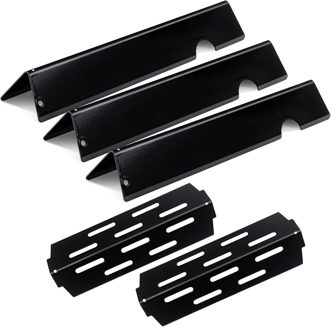 Heat Shield Gas Grill Replacement Parts for Weber Genesis II 200 Series E210 S210 LX E240 LX S240, Set of 2+3 Pack Flavorizer Bars