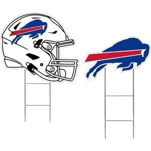 NFL Logo & Helmet 2 Pack Yard Sign Set, 11" x 23"