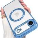 OOK Magnetic Case Made for iPhone Air 6.5 Inch [Compatible with MagSafe] Soft TPU Anti-Scratch Shockproof Protective Phone Cover Slim Clear Case for Women Men - Blue