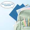 Two Pocket Folders, RAZCC 75 Pack 2 Pocket Folders Fit Letter Size Paper, Paper Folders with Pockets for School Office Business Home (Navy Blue)