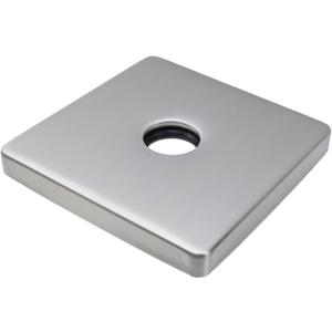 Antrader Square Shower Flange Cover,3.5 Inch Large Shower Arm Flange Universal Modern Shower Arm Flange Oversized Replacement Escutcheon Cover Plate for Shower Head Arms (Brushed Nickel)