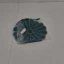 Beaded Placemats Round 13" Hand-Beaded Placemats, Farmhouse Weave Place Mats, Rustic Braided Wicker Table Mats for Dining Table, Home, Wedding Single Pack (Teal Silver) - ALPHA Living HOME