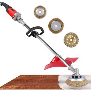 YUCHENGTECH Concrete Grinder & Rust Removal Machine 9-Speed Adjustable For Rust Removal, Concrete and Cement Grinding Suitable for Home Use, Overall Length 59"