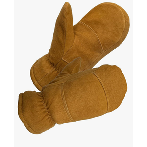 SKYDEER Premium Full Deerskin Suede Leather Soft Winter Mittens, Extra Warm 100G 3M Thinsulate, Thermal Insulated (SD3671M), XL