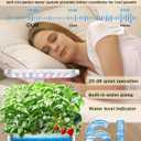 Stainless Steel Hydroponics Growing System Kits, Controlled Smart Indoor Garden with LED Grow Light Full Spectrum, 15 Pods Plant Germination Kit, with Quiet Pump,for Vegetables Herbs,Gardening Gifts