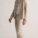 Men's Linen Blend Casual Pants, Lightweight Breathable Drawstring Summer Beach Pants (XL)