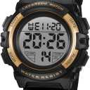 Kids Watch,Boys Watch for 3-15 Year Old Boys,Digital Sport Outdoor Multifunctional Chronograph LED 50 M Waterproof Alarm Calendar Analog Watch for Children with Silicone Band,Kids Gift