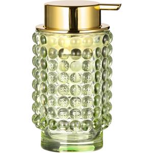 Glass Foaming Hand Soap Dispenser for Bathroom Decor with Pump (Foam Type/Green)