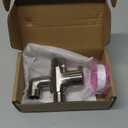 Shower Arm Diverter Valve Brass G1/2 3 Way Universal Bathroom Shower System Component Replacement for Handheld Shower Head and Fixed Spray Head, Brushed Nickel