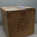 4-Piece 200lb Umbrella Base Outdoor Patio Umbrella Stand Easy-Fill Square Shaped Cantilever Offset Filled with Water or Sand for Garden, Backyard and Poolside, Black