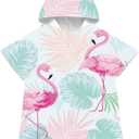 Quick Dry Surf Poncho Changing Towel Robe Hoodie for Kids,Swimming Beach Surfing Diving Home Hot Springs BathingKid-S