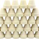 Mini Pastel Terracotta Pots for Micro Gardens 30 Pack, 1.1 Tiny Breathable Clay Planters, Macaron Colors, for Moss, Fairy Gardens, Dollhouses, and Succulents (Yellow, 1.1 Inch)