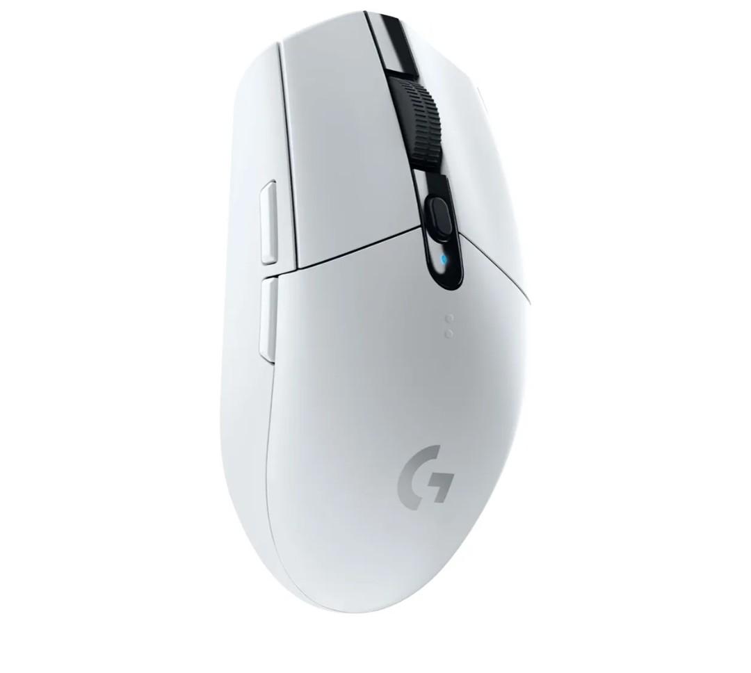 Logitech G305 Lightspeed Wireless Gaming Mouse, Hero Sensor, 12,000 DPI, Lightweight, 6 Programmable Buttons, 250h Battery, On-Board Memory, Compatible with PC, Mac - White