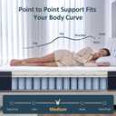 Twin Mattress, 10 Inch Twin Size Mattress in a Box, Medium Firm Hybrid Mattresses with Pocket Springs and Memory Foam, Strong Edge Support, Motion Isolation & Pressure Relief