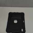 Case for iPad (A16) 11th Generation 11 Inch 2025 / iPad 10th Generation 10.9 Inch 2022, [Built-in Pencil Holder] Heavy Duty Shockproof Rugged Protective Case, Black