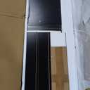 Modern Black 8 Drawer Dresser for Bedroom, 15.3" D x 55.2" W x 32.3" H Simply Chest of Drawers, Wood Storage Dresser with Deep Drawers for Living Room Hallway Entryway, Black