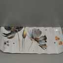 Flaxarne Luxury Silver Gray Gold Floral Wall Stickers 3D Flower Wall Decals Peel and Stick Wall Art Decor for Bedroom Living Room Office Dormitory