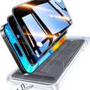 Popoluku Top 9H+ Tempered Glass for iPhone 17 Pro Max Privacy Screen Protector [100% Anti-Spy & Military-Grade Shatterproof] Longest Durable, Easy Installation, Bubble Free, Full Coverage 2 Pack