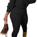 Nimsruc Knit Two Piece Outfits For Women Sweater Sets L