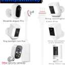 Ring Camera Solar Panel. Compatible with Ring Spotlight Cam Plus/ProStick Up Cam/Pro,&Other USB-C/DC3.5 Plug Camera Battery6V4W Fast Charger2PCS