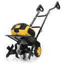 40V Brushless Cordless Tiller Cultivator Compatible with Dewalt 20V Battery(Tool Only), Electric Garden Tiller w/16 Steel Tines, 14.2" Tilling Width, 8.7" Depth, Safety Lock, Portable Rototiller