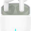 Wireless Bluetooth Earbuds, Student Bass Stereo Headphones, IPX4 Waterproof in-Ear Earphones, Suitable for teenagers Lightweight Comfortable Wireless Headphone for Phone/Listen to music (White)