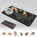 Guinea Pig Cage,Acrylic,60" Lx24 Wx14 H,with Waterproof Mat,Heighten,Also for Rabbits, Button Quails, Hedgehogs, Ferrets and Other Small Animals