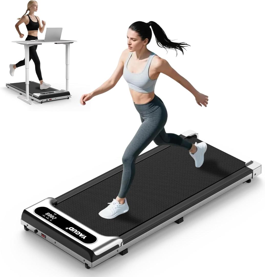 Walking Pad, Under Desk Walking Treadmill, 2.5HP with Remote and LED Display, 3 in 1 Portable with 265 lbs Weight Capacity for Home Office
