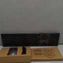 Amazon Basics Ultra Premium Wireless Keyboard and Mouse Combo - Rechargeable, Ultra Slim Design, Quiet, Full Size, Number Pad, Unifying Receiver, Black (QWERTY)