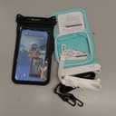 Niveaya 2 Pack IPX8 Waterproof Phone Pouch, Large Space Cell Phone Pouch Floating, Water Proof Phone Case with Lanyard, Phone Dry Bag Beach Cruise Ship Essentials(Up to 8.5") (Black + Green)