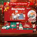 Christmas Advent Calendar Gifts for Kids, Commodum Kids Wooden Play Cooking Set, Pretend Play Kitchen Accessories Toys, 24 Days Countdown Xmas Surprise Holiday Toddlers Girls Gifts Ages 3+