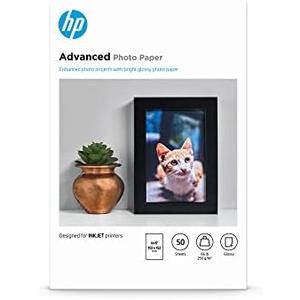 HP Advanced Photo Paper, Glossy, 4x6 in, 50 sheets (F4T22A)