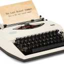 Manual Typewriter,1980s Traditional Portable Vintage Typewriter Deeply Restored,Manual Typewriter for Writing, Letters and Vintage Collectible Present, Classic Retro Manual Typewriter