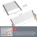BBXTYLY Expandable Roll Up Dish Drying Rack Up to 22.8''with 2 Storage Baskets, Over The Sink Kitchen Rolling up Dish Drainer Drying Rack, Foldable, Rollable,for Kitchen Dishes(Expandable Width Size)