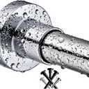 BRIOFOX Shower Curtain Rod 43-73 Inches, Rustproof and Non-Slip Spring Tension Rod for Window or Bathroom, Polished 304 Stainless Steel