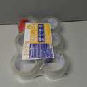 Heavy Duty Clear Packing Tape with Dispenser Combo for Shipping, Moving & Storage,Thicker Clear Packing Tape, 1.88 inches Wide, 60 Yards Per Roll, 6 Pack 360 Total Yards