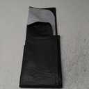 LIBERECOO Vinyl Tablecloth with Flannel Backing, Solid Black, Waterproof, Stain-Resistant, Easy-Clean Table Cover for Dining, Kitchen, and Outdoor Use, 60" x 102" Rectangle