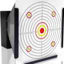 Highwild Pellet Trap Target with 100pcs 5.5" X 5.5" Paper Targets for Airsoft, BB Gun, Airgun - Wall-Mounted